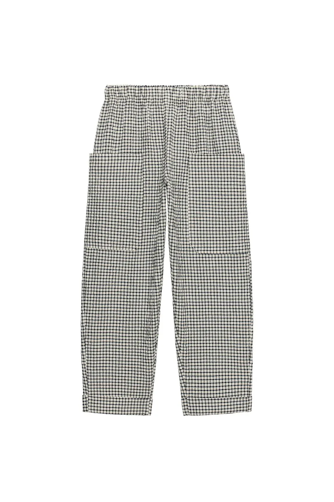 Брюки в клетку с эластичным поясом, Zara