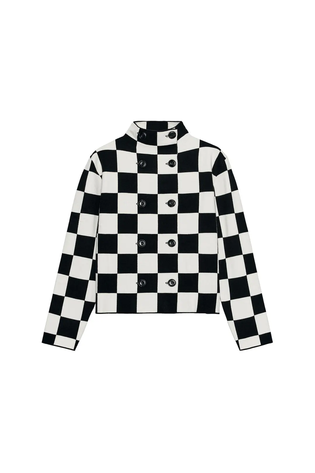 Вязаная куртка в клетку, Zara