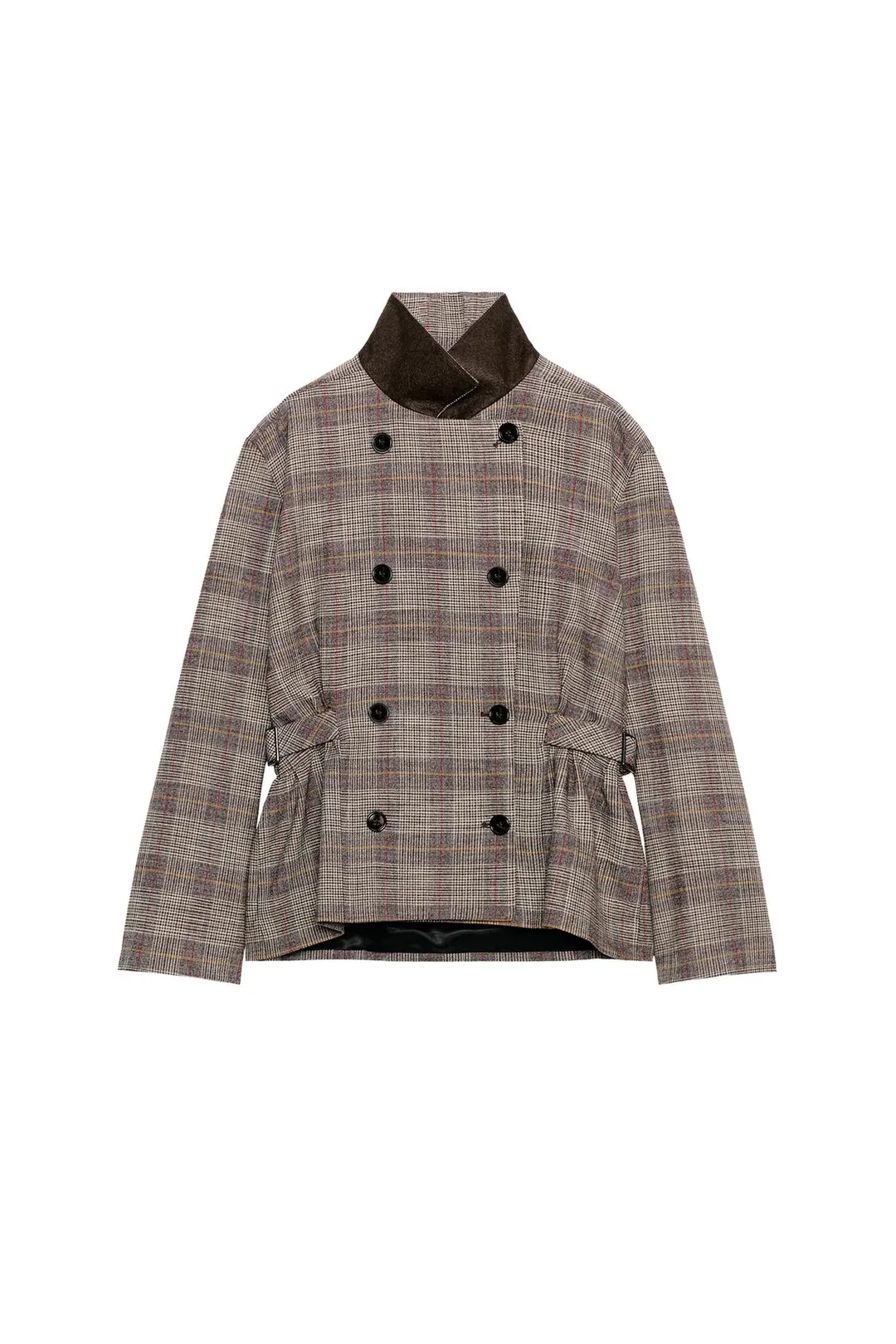 Блейзер в клетку с патами ZW Collection, Zara