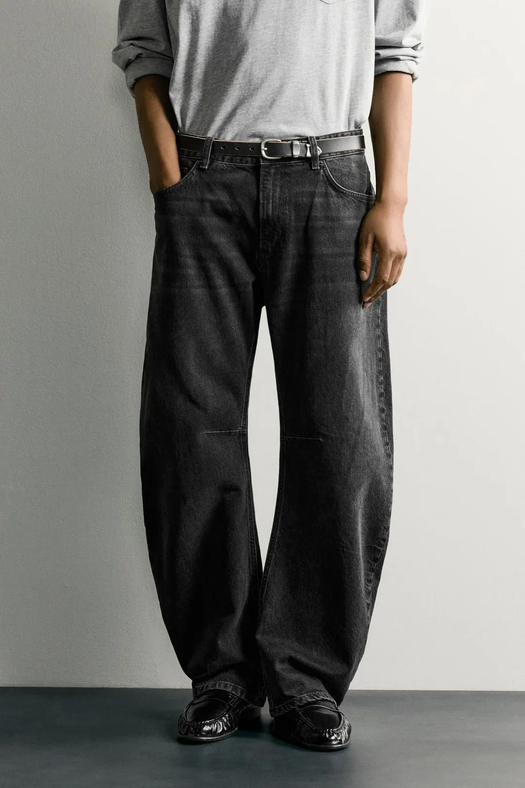 Джинсы прямого кроя barrel, Zara
