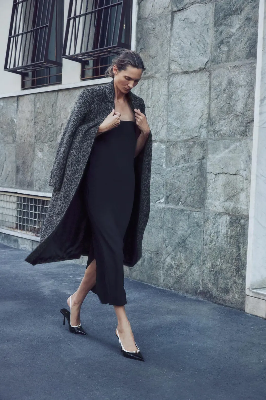 Туфли с открытой пяткой под лакированную кожу, Zara