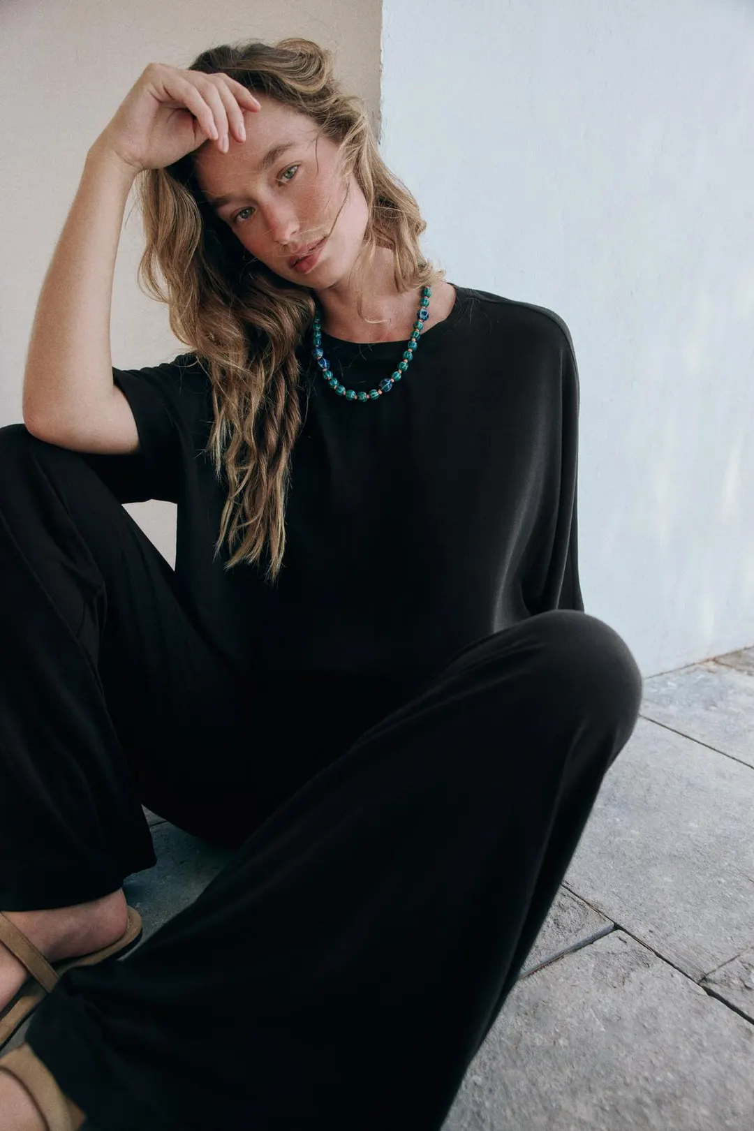 Брюки палаццо струящегося кроя, Zara