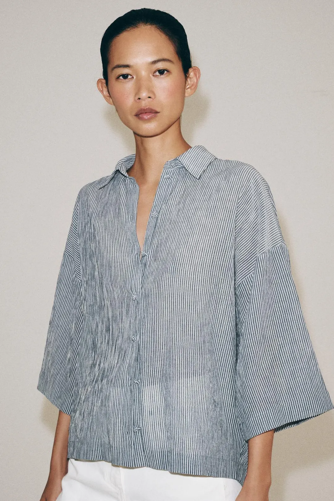Рубашка с короткими рукавами ZW Collection, Zara