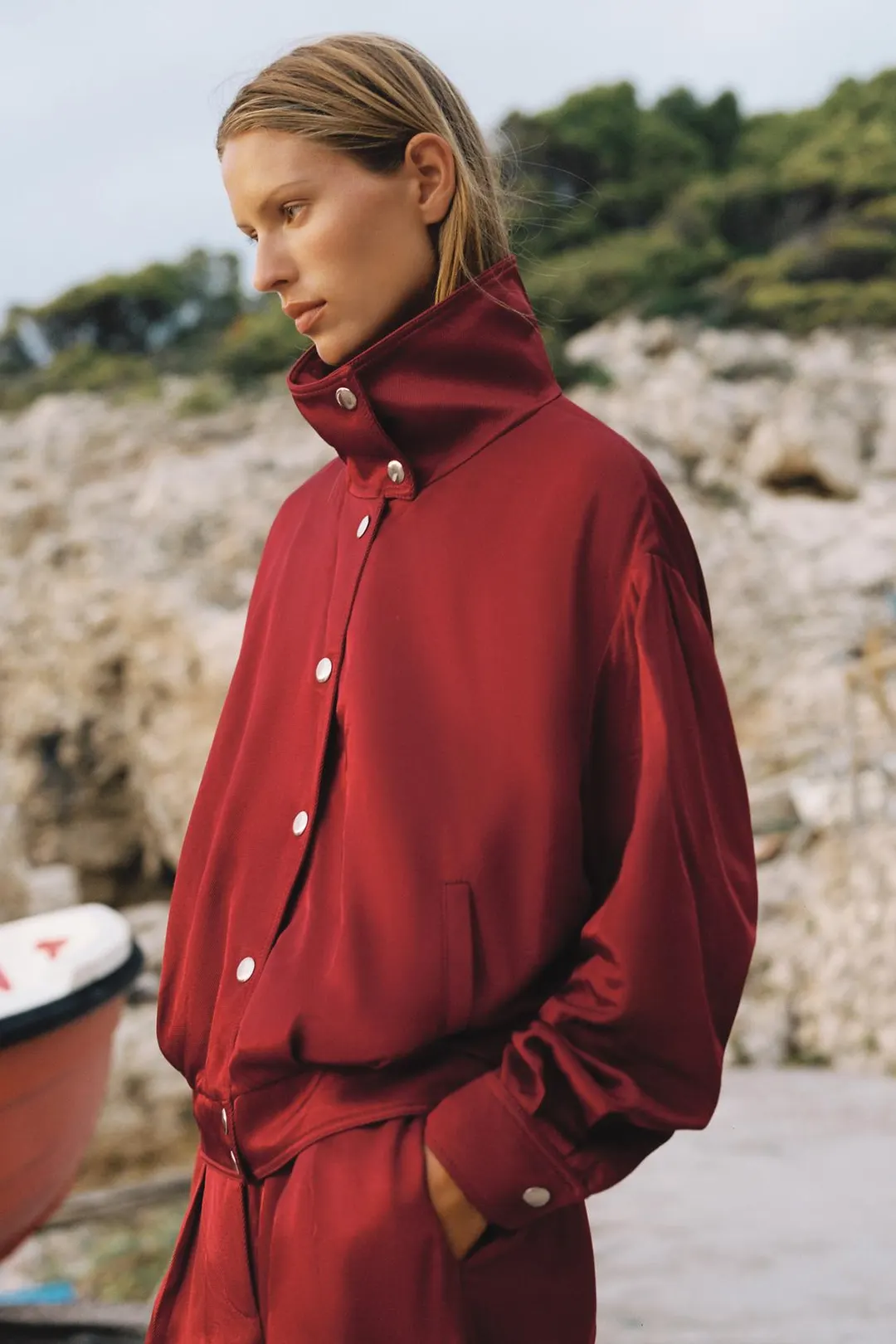 Куртка-бомбер с высокой горловиной, Zara