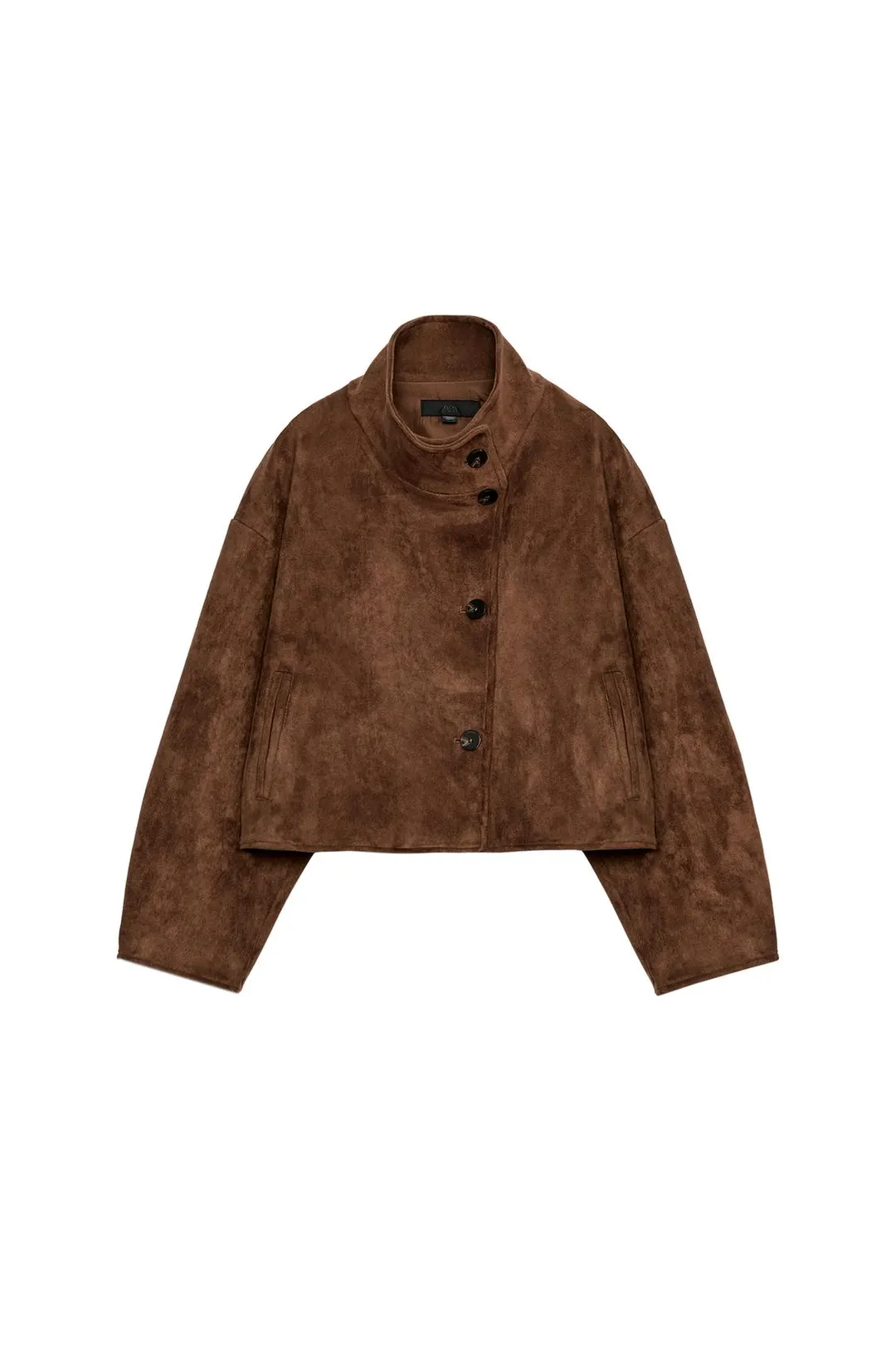 Укороченная куртка под замшу, Zara