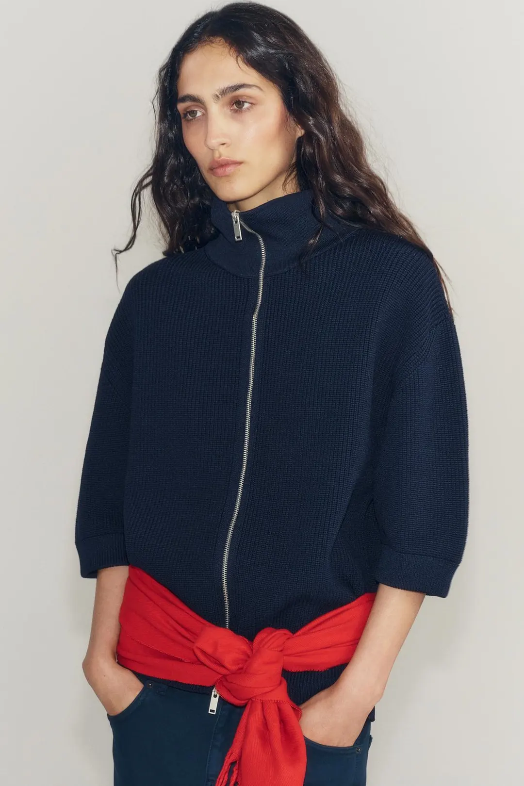 Кардиган на молнии, Zara