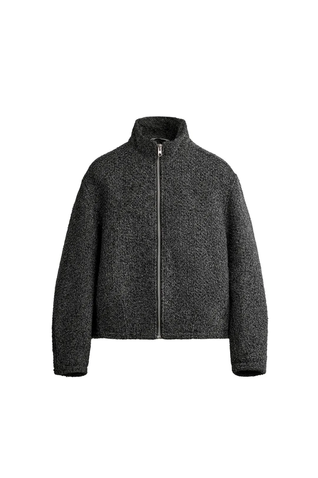 Укороченная куртка из фактурного букле, Zara