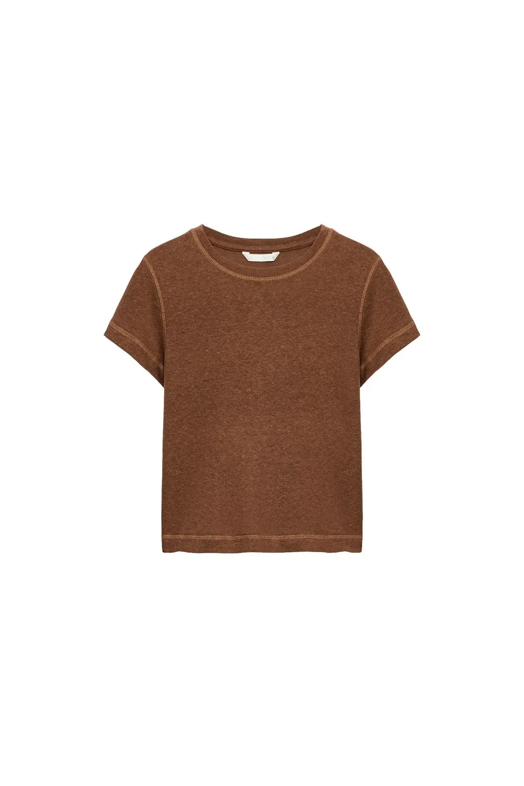 Фактурная футболка с короткими рукавами, Zara