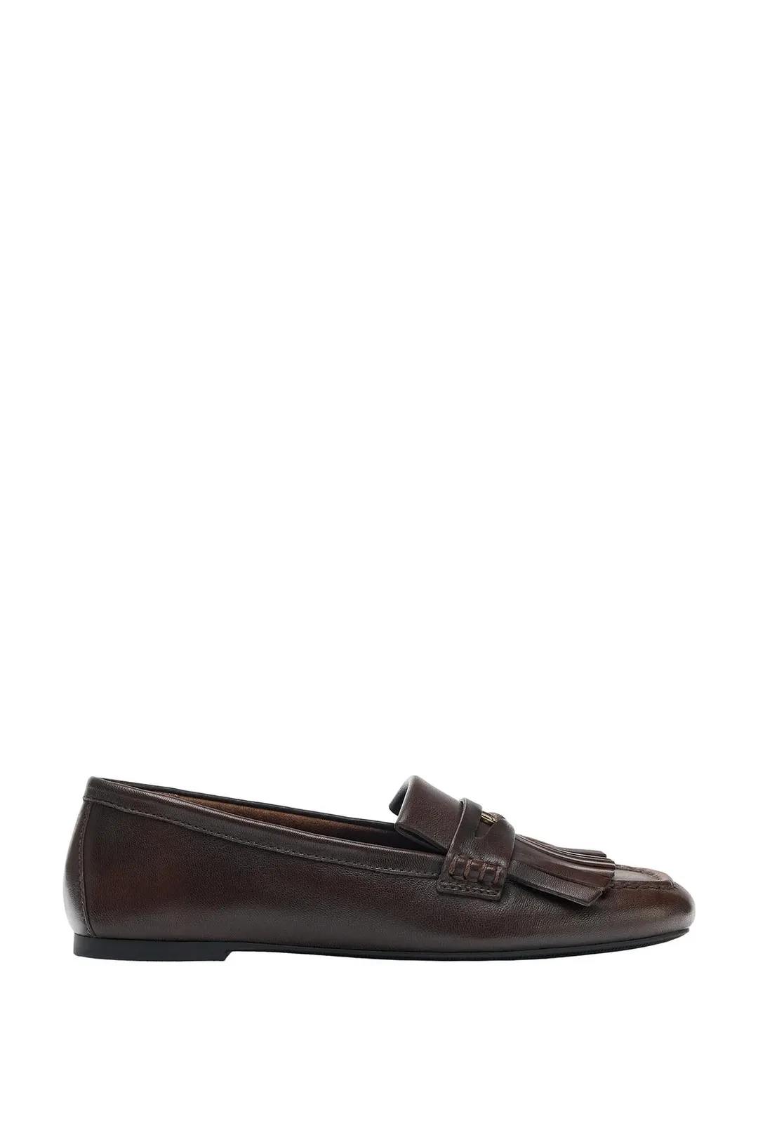 Лоферы из кожи с бахромой, Zara