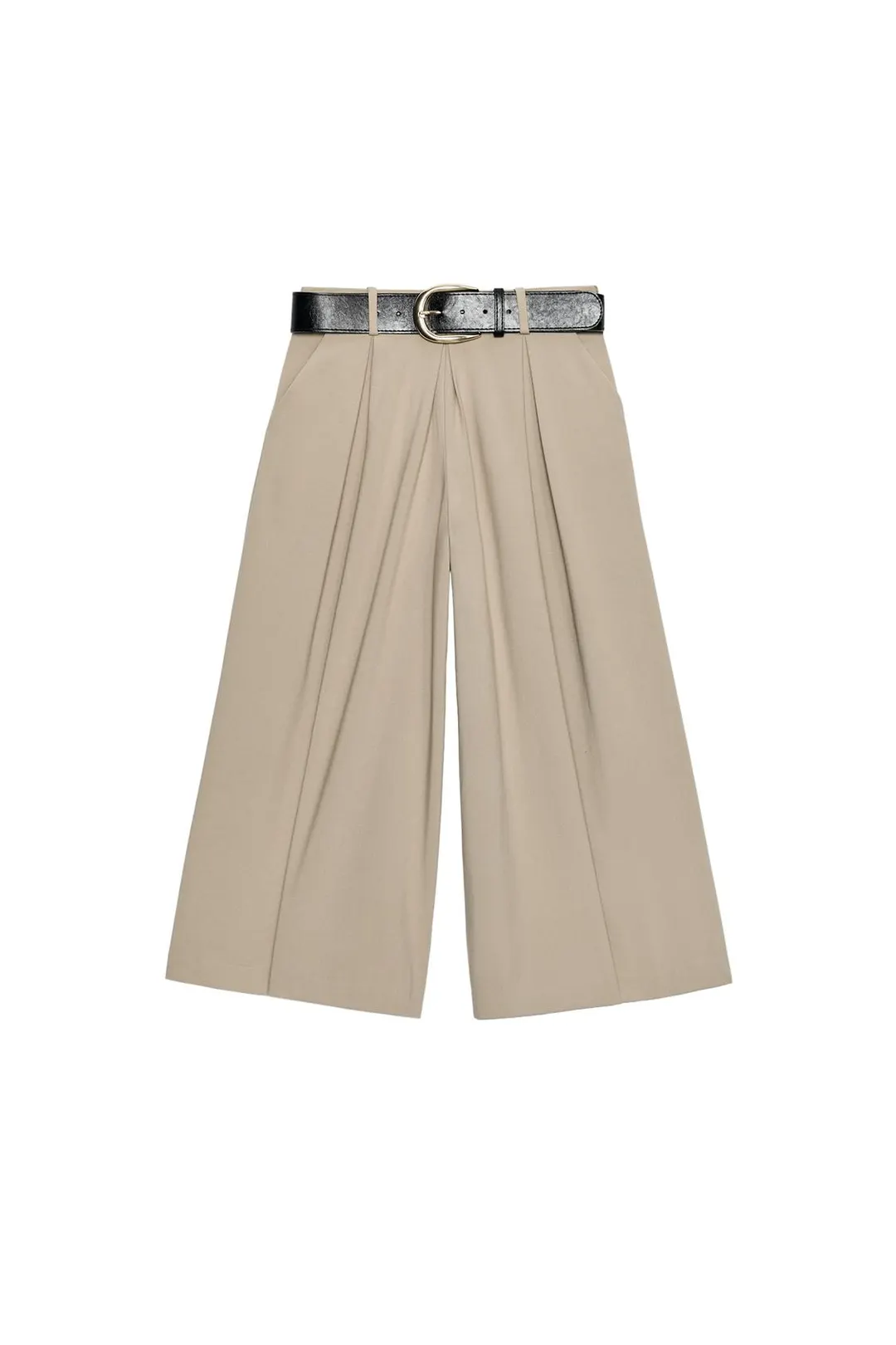 Кюлоты со складками и поясом, Zara
