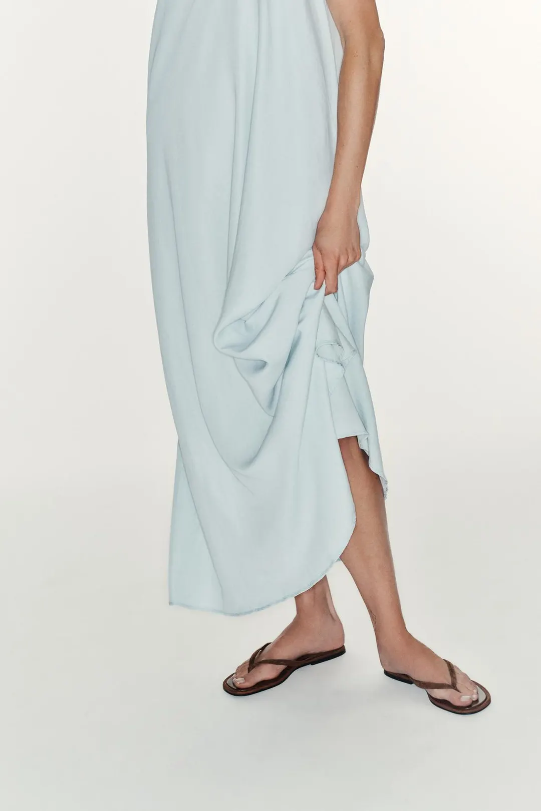 Длинное струящееся платье, Zara