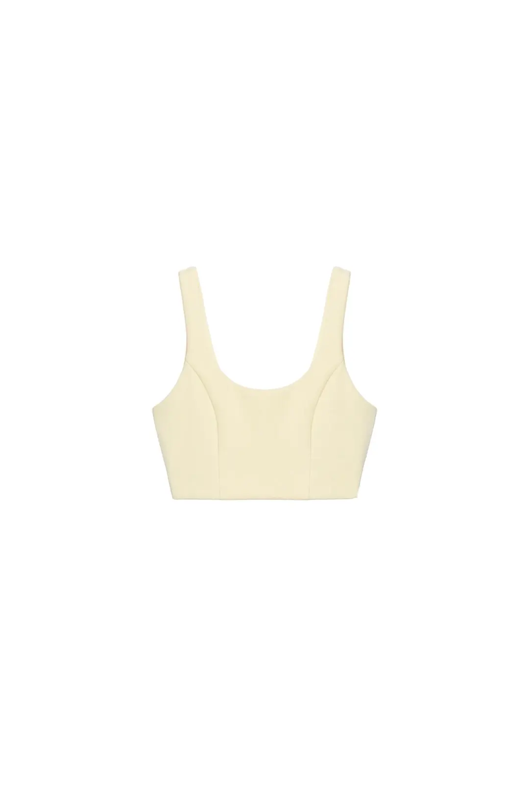 Топ из интерлока на широких бретелях, Zara