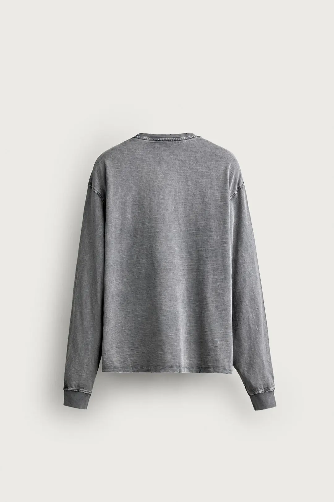 Футболка вареная из меланжевого трикотажа relaxed fit, Zara