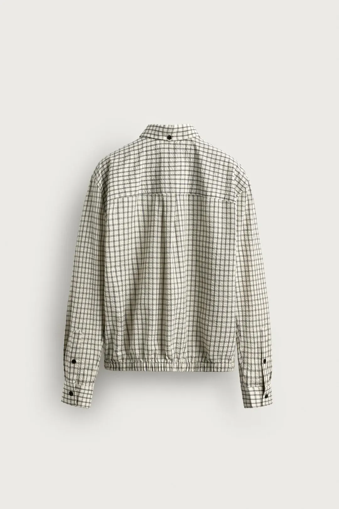 Рубашка-куртка свободного кроя в клетку, Zara
