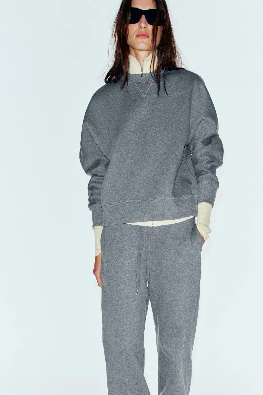Базовый плюшевый свитшот, Zara