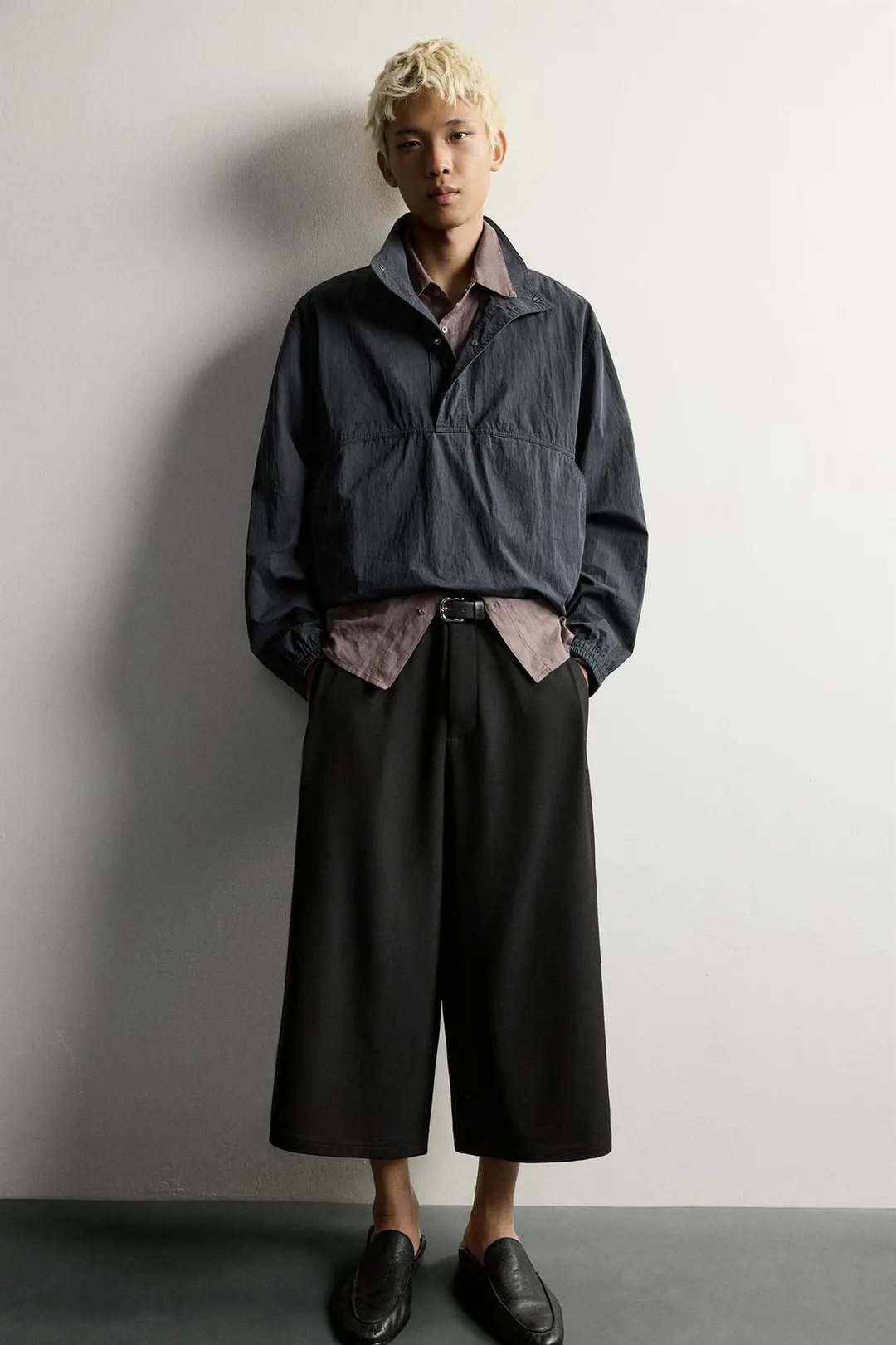 Кюлоты свободного кроя со складками, Zara
