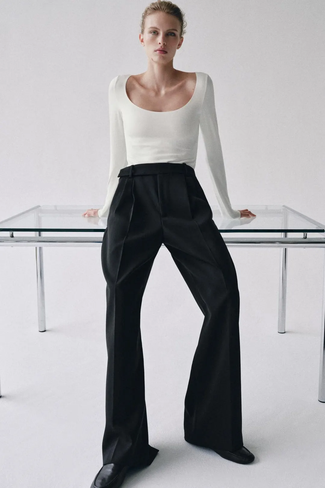 Боди с круглым вырезом, Zara