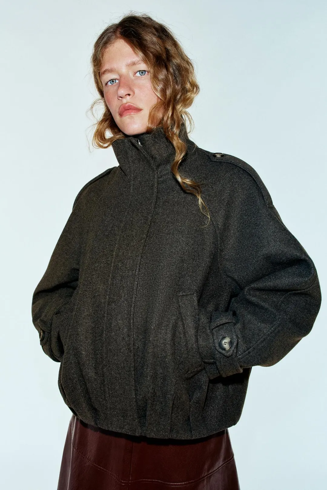 Бомбер с хлястиком, Zara