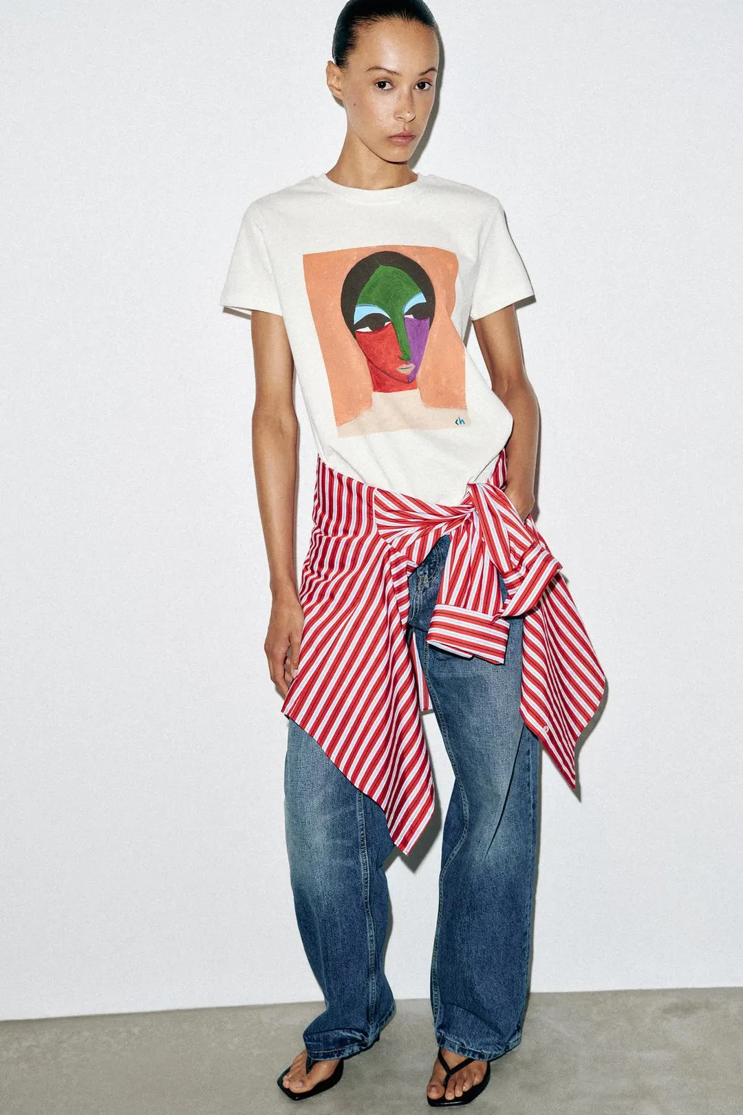 Футболка CORTNEY с короткими рукавами, Zara