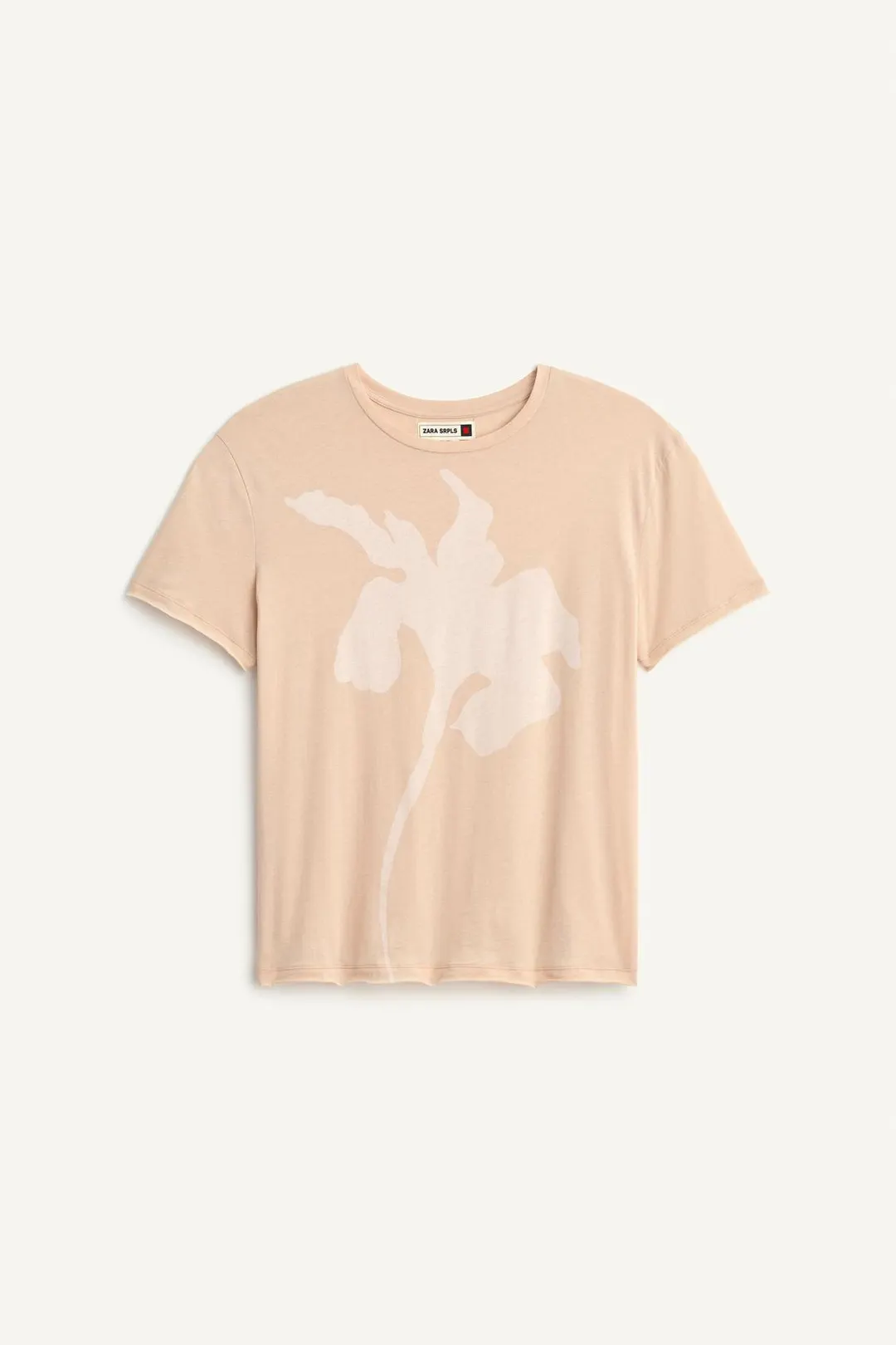 Футболка с цветочным принтом, Zara