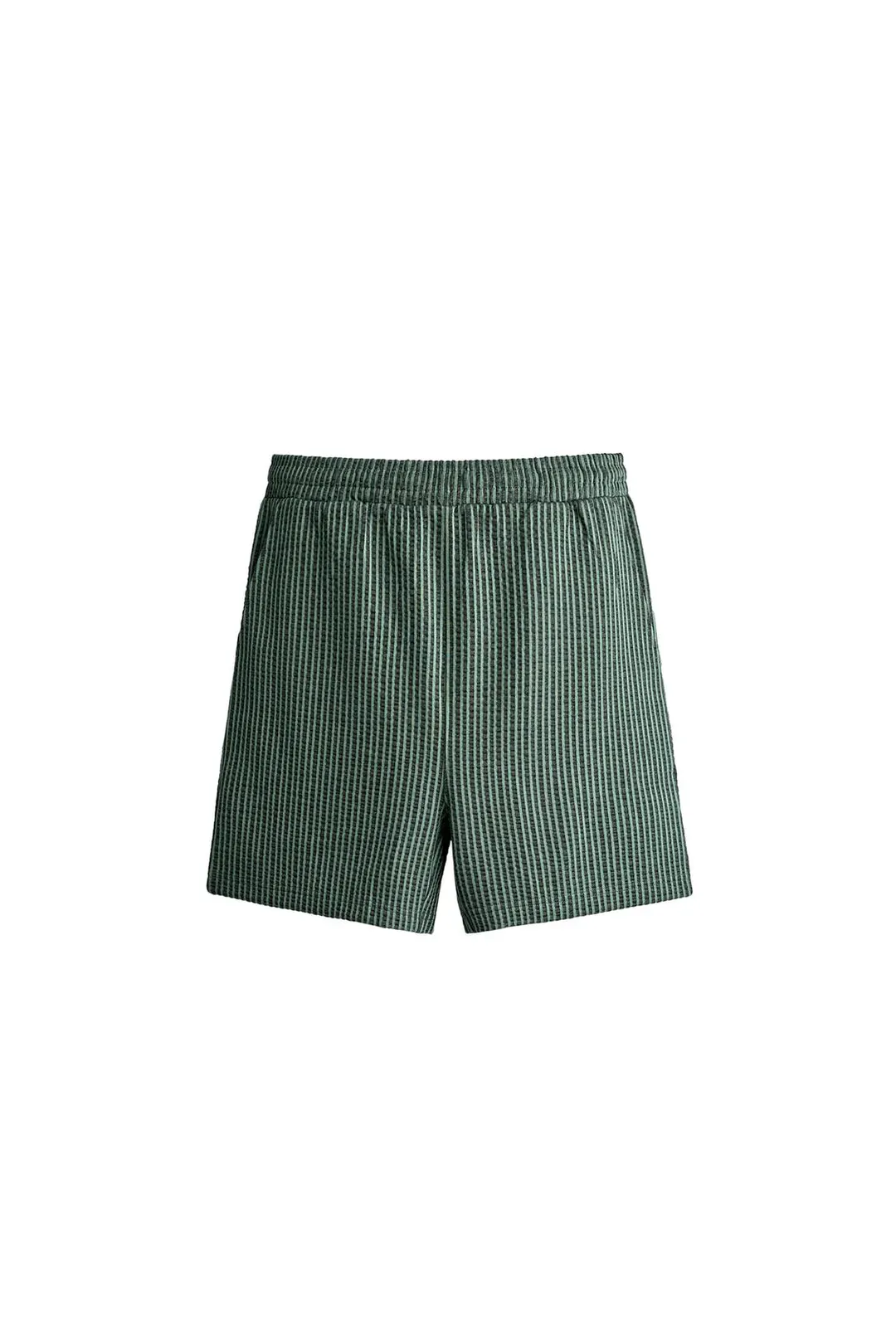 Бермуды прямого кроя из жатой ткани Comfort, Zara