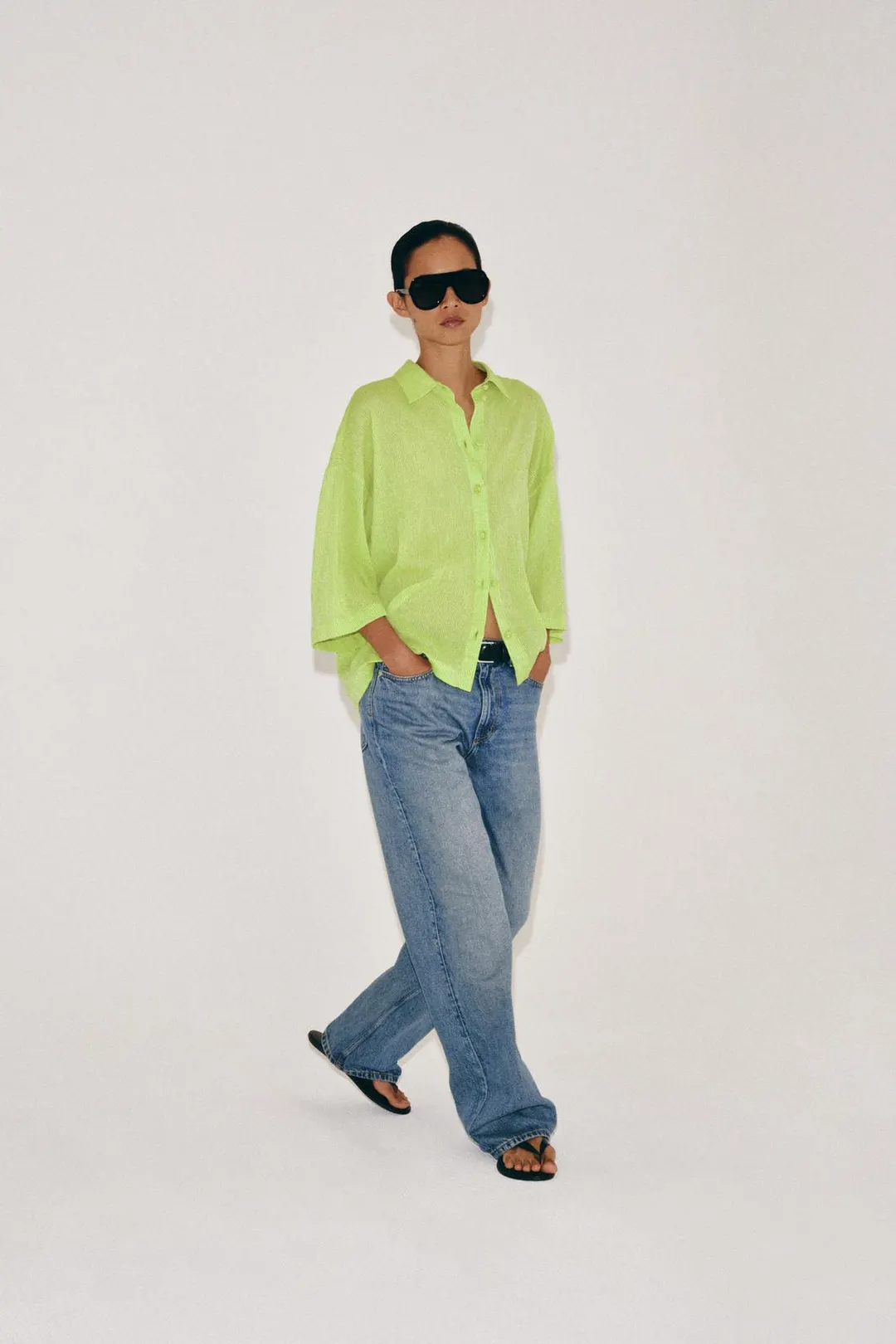 Рубашка с короткими рукавами ZW Collection, Zara