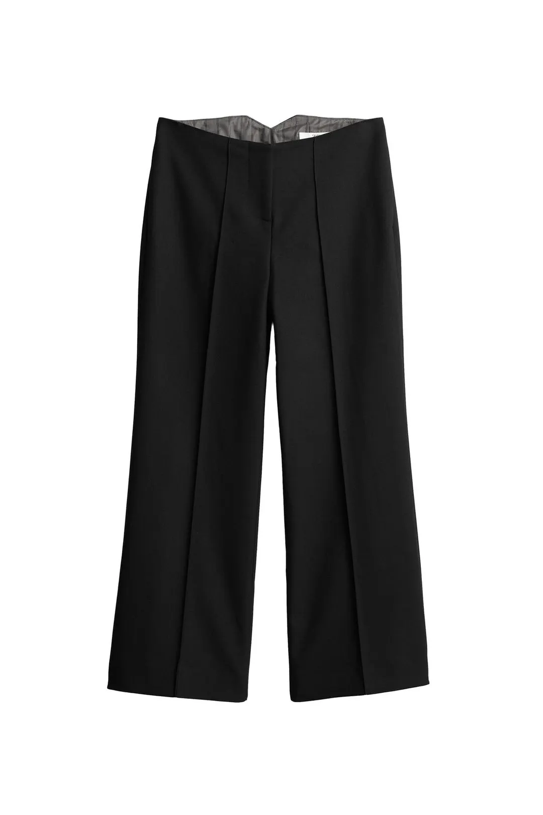 Брюки Limited Edition прямого кроя с застроченными стрелками, Zara