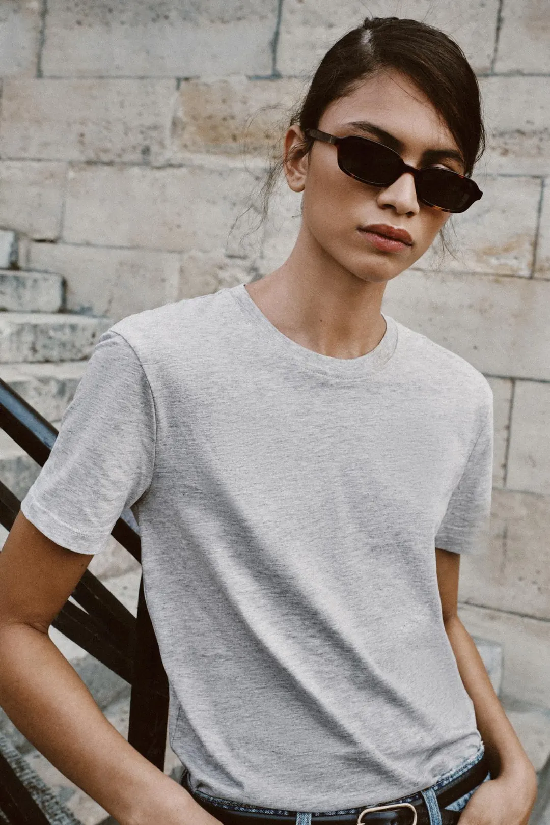 Футболка базовая из хлопка, Zara