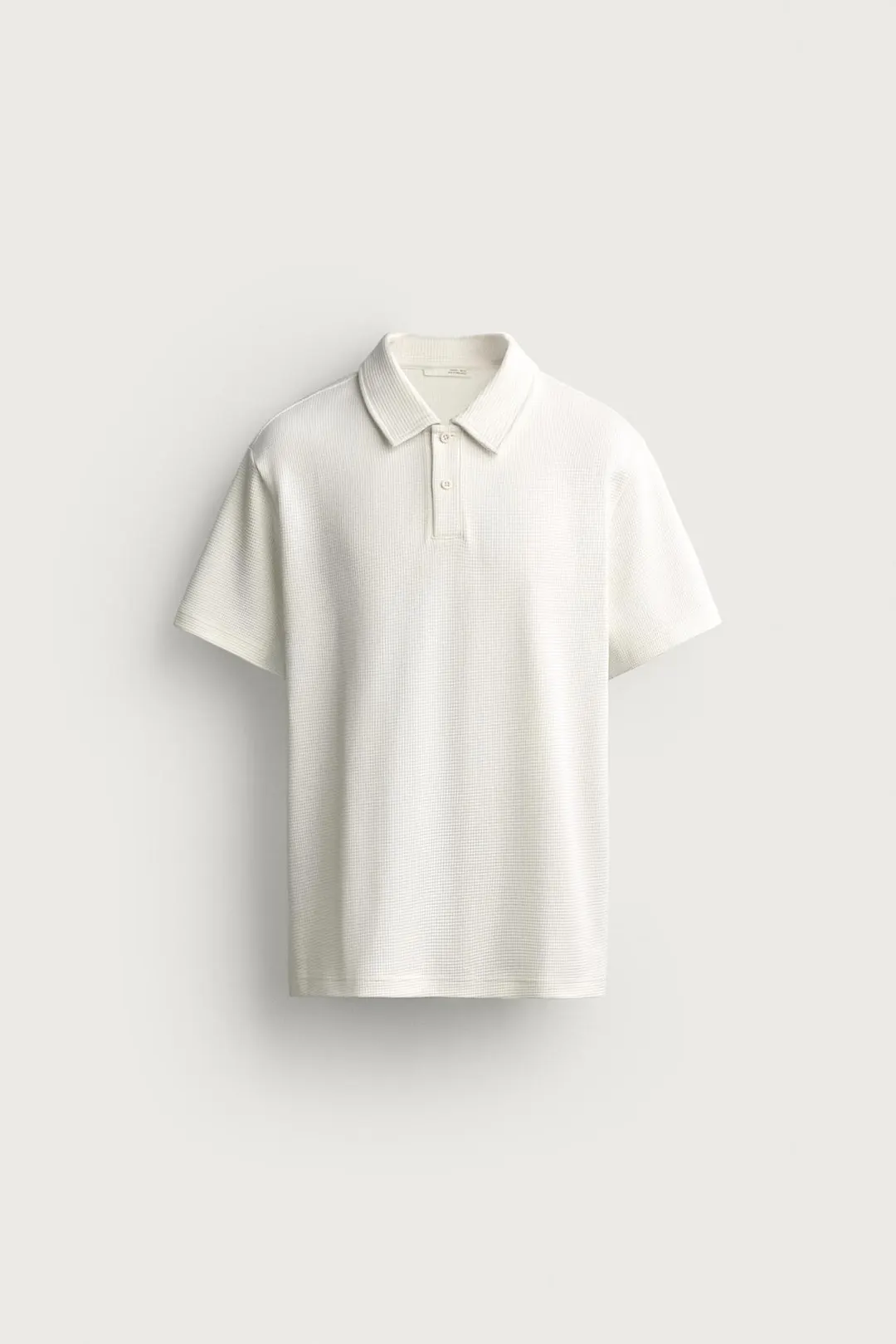 Фактурное вафельное поло, Zara