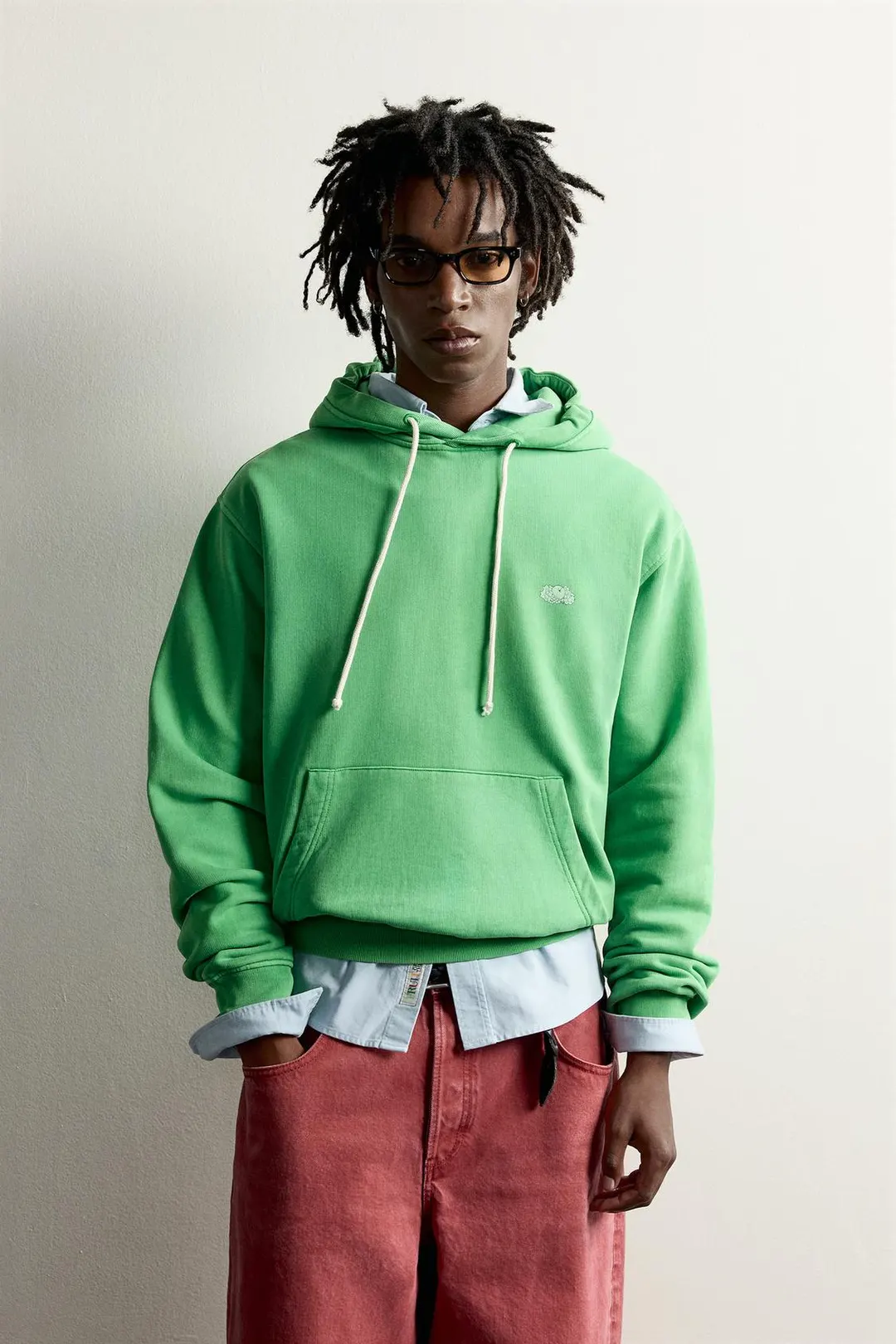 Худи с эффектом стирки Fruit of the Loom™, Zara