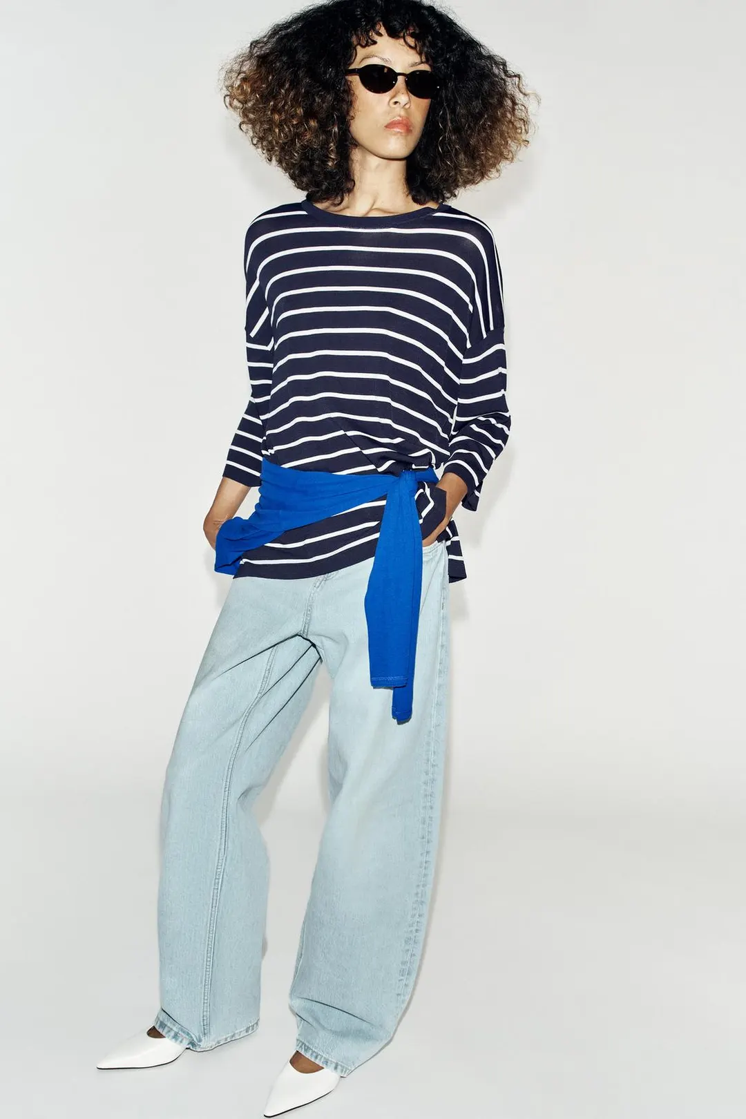 Вязаный топ с рукавами 3/4, Zara