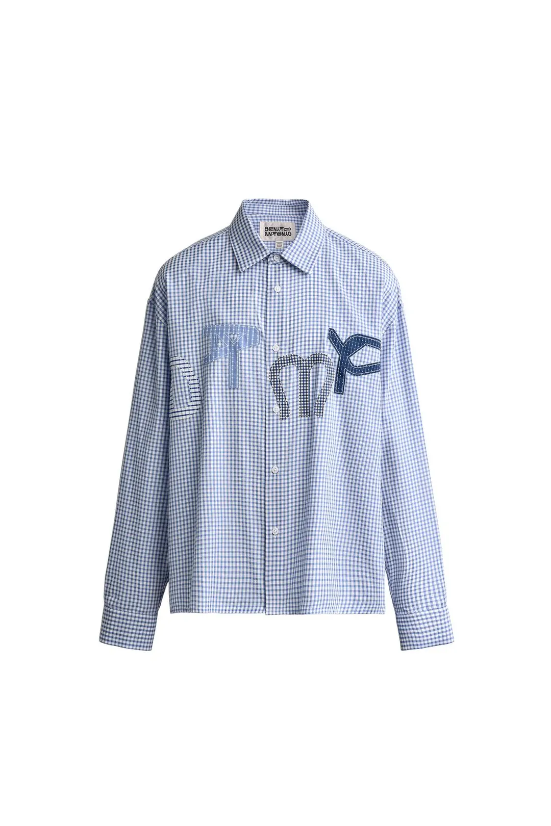 Рубашка в клетку с нашивками DTMF, Zara
