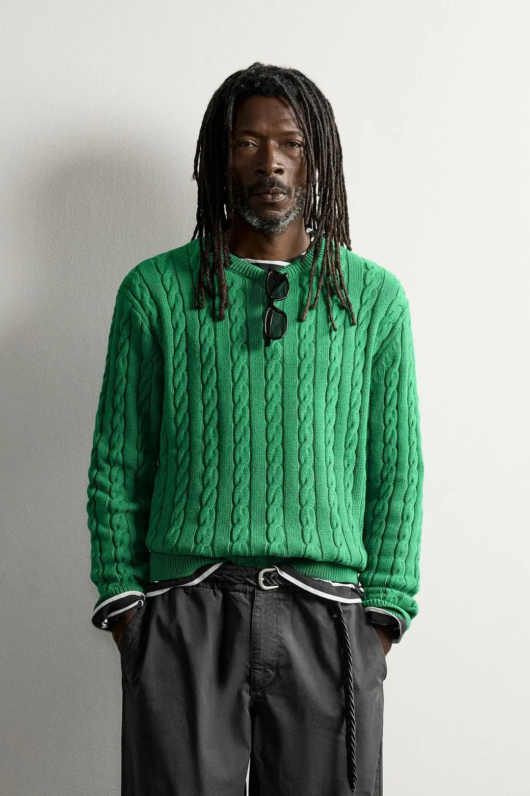 Фактурный джемпер с косами Aaron Levine X Zara, Zara