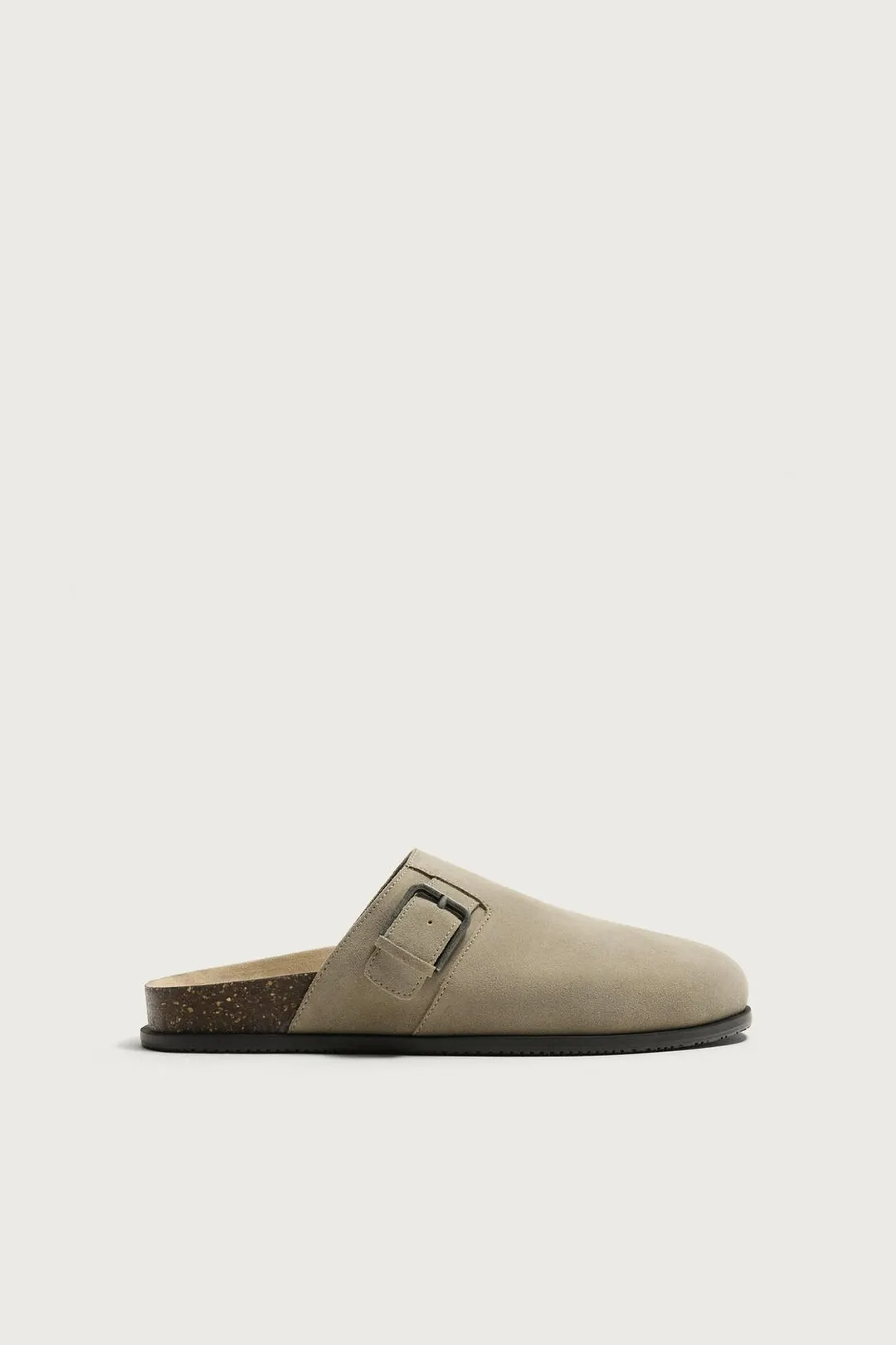 Кожаные сабо с пряжками, Zara
