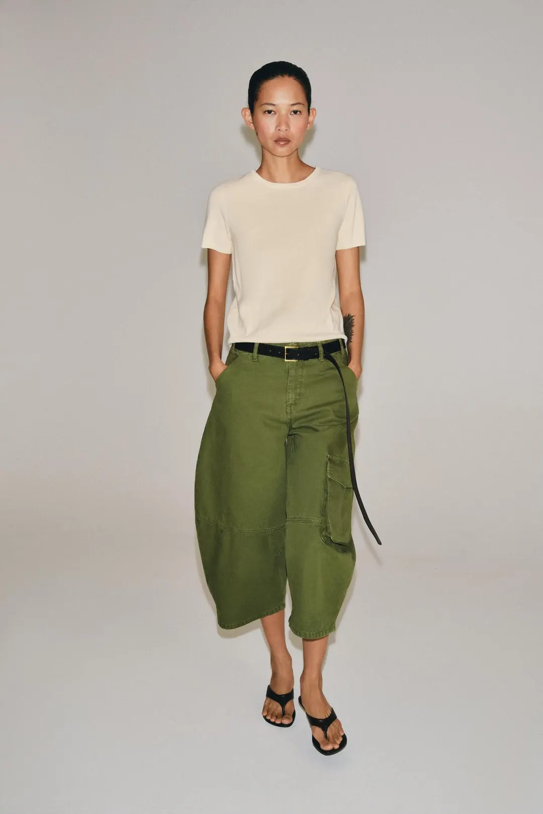Вязаный топ с короткими рукавами, Zara