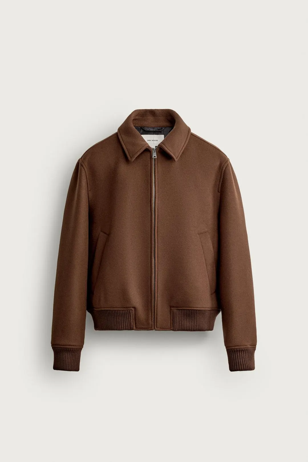 Куртка прямого кроя из смесовой шерсти Manteco®, Zara