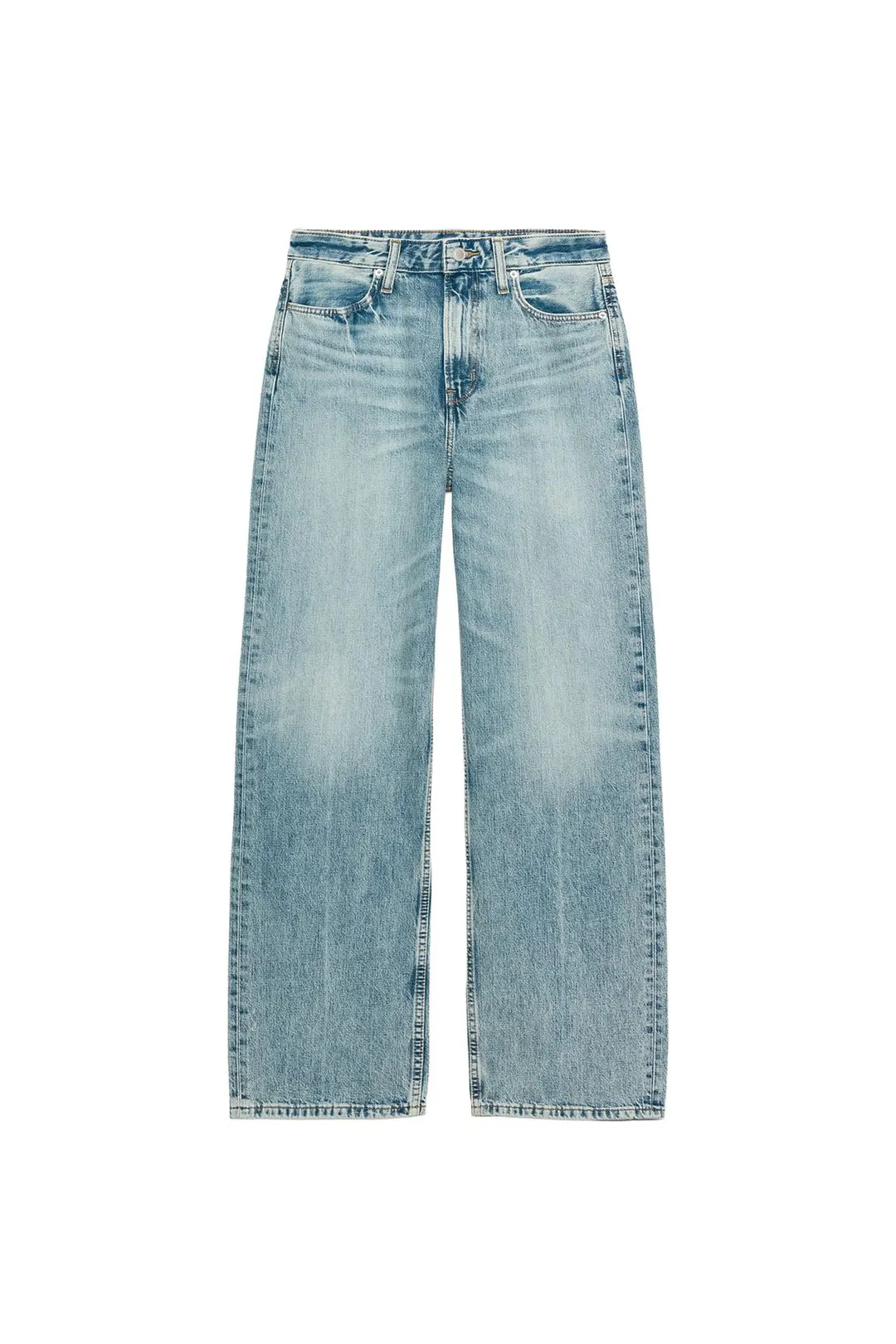 Джинсы прямого кроя ZW Collection с высокой посадкой, Zara