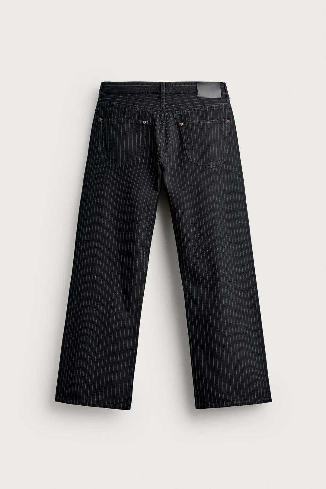 Джинсы свободного кроя в тонкую полоску, Zara