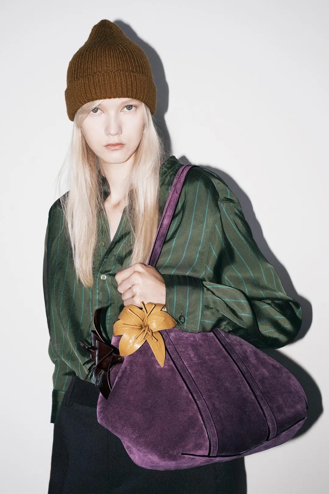 Рубашка в полоску на пуговицах ZW Collection, Zara