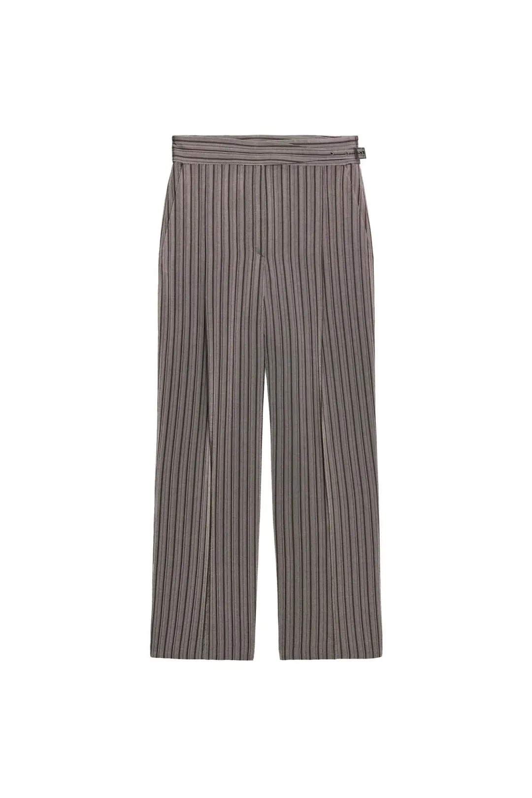 Брюки в полоску со складками ZW Collection, Zara
