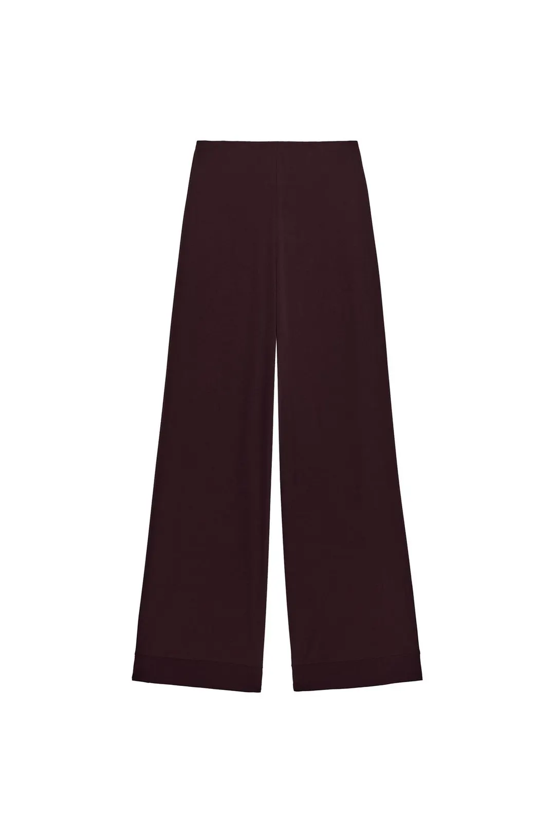 Брюки прямого кроя из крепа с разрезами, Zara