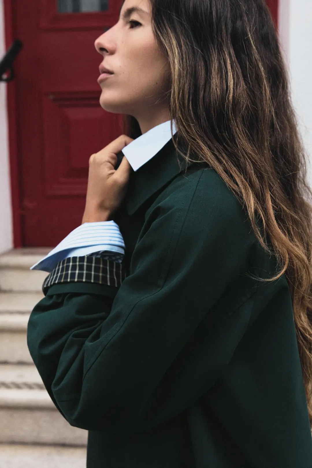 Тренч миди ZW Collection, Zara