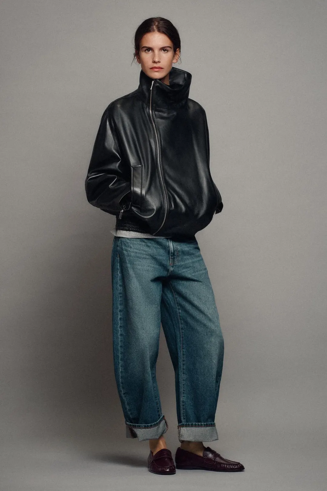 Кожаные лоферы, Zara