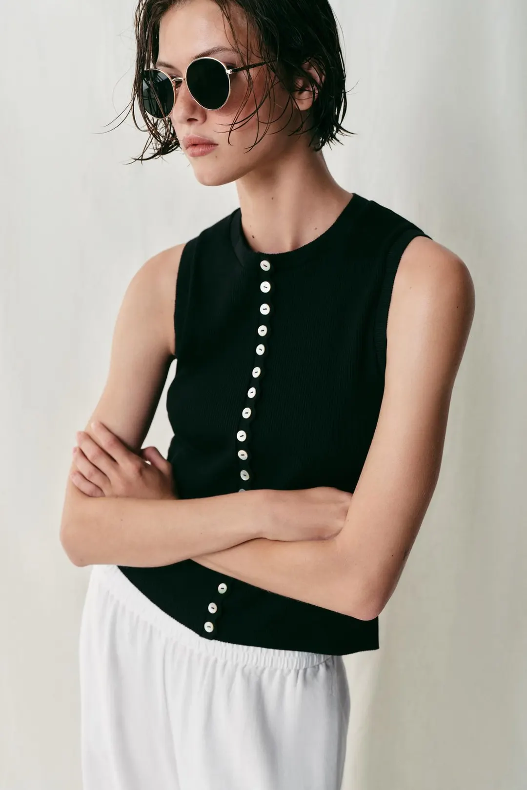 Топ на пуговицах, Zara