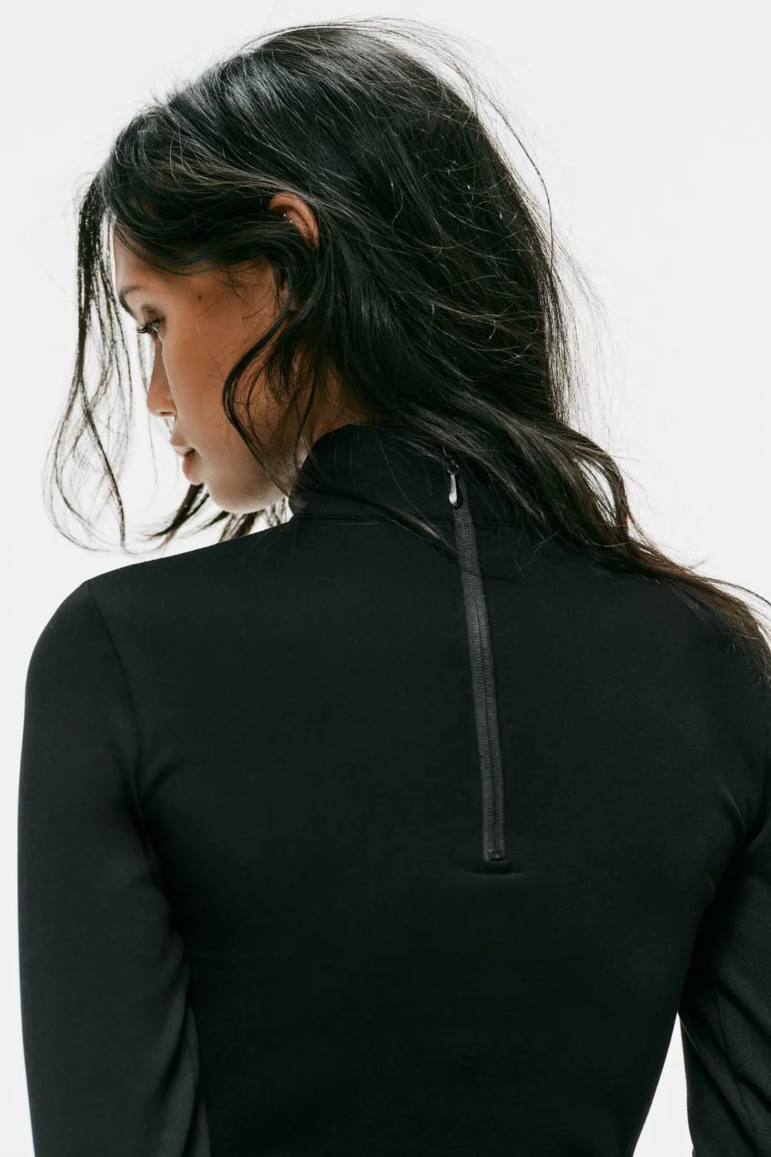 Эластичный топ на молнии, Zara