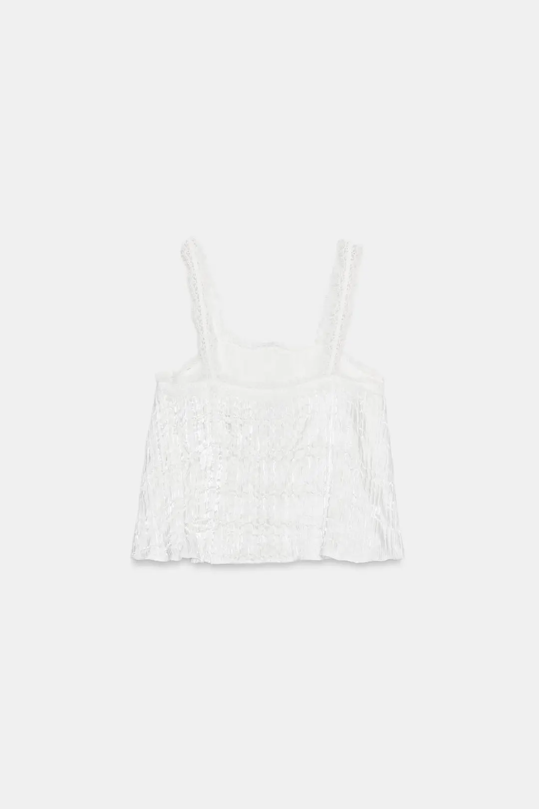 Атласный топ на бретелях, Zara