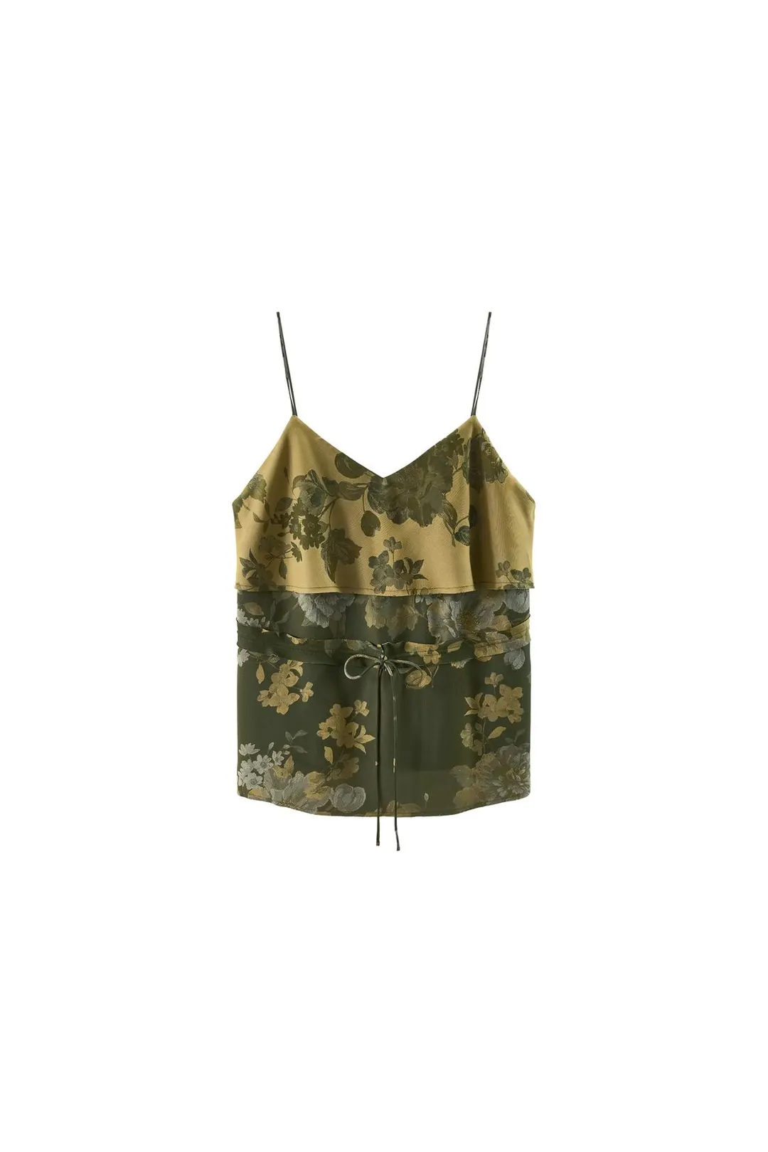 Топ жаккардовый на бретелях, Zara