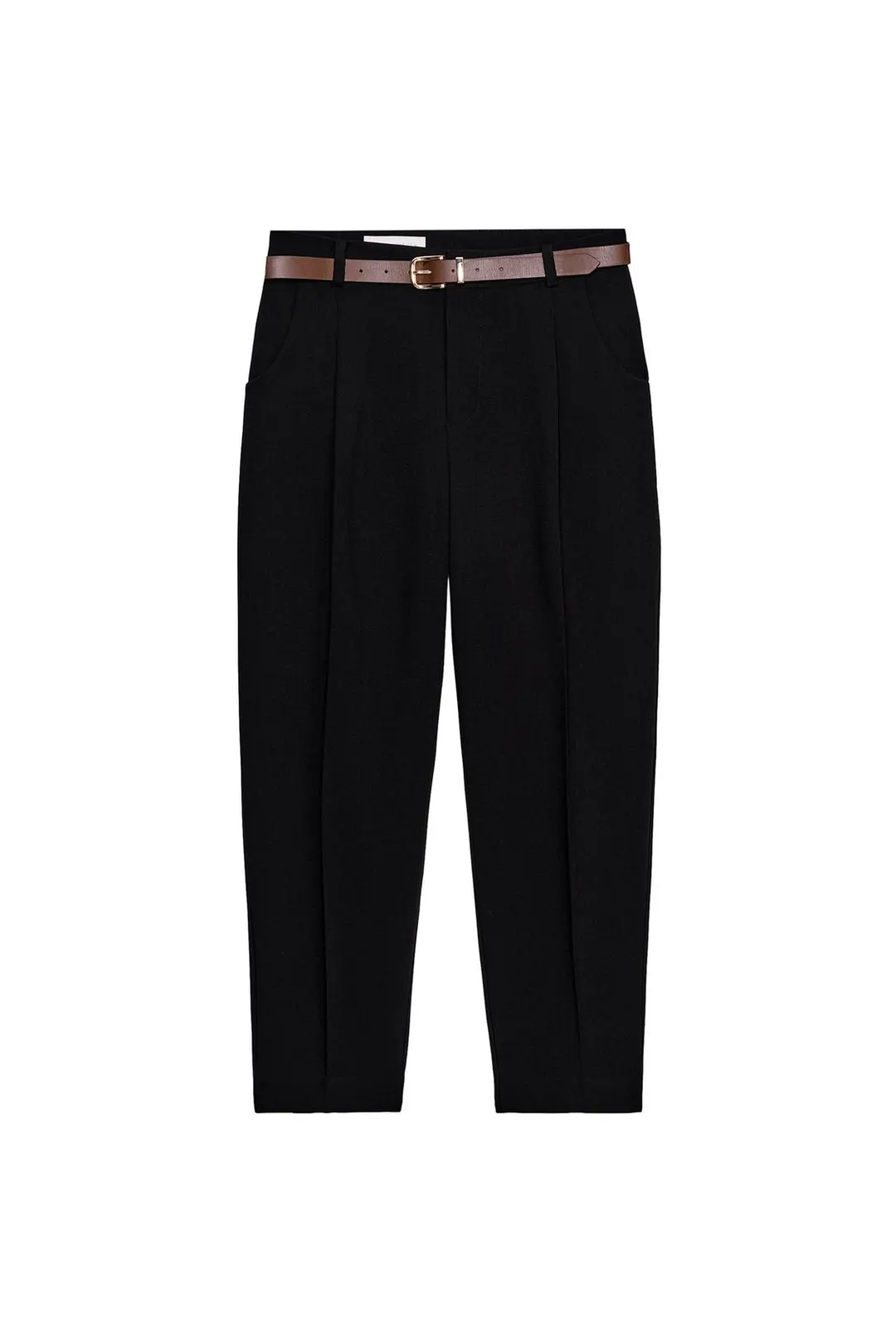 Укороченные брюки с поясом, Zara