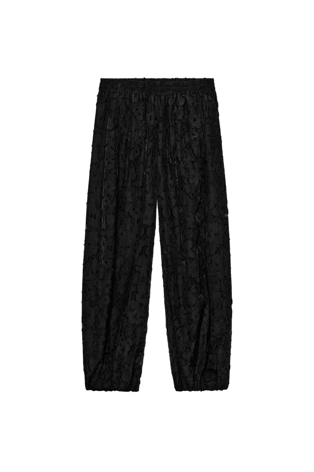 Шаровары из ткани деворе, Zara
