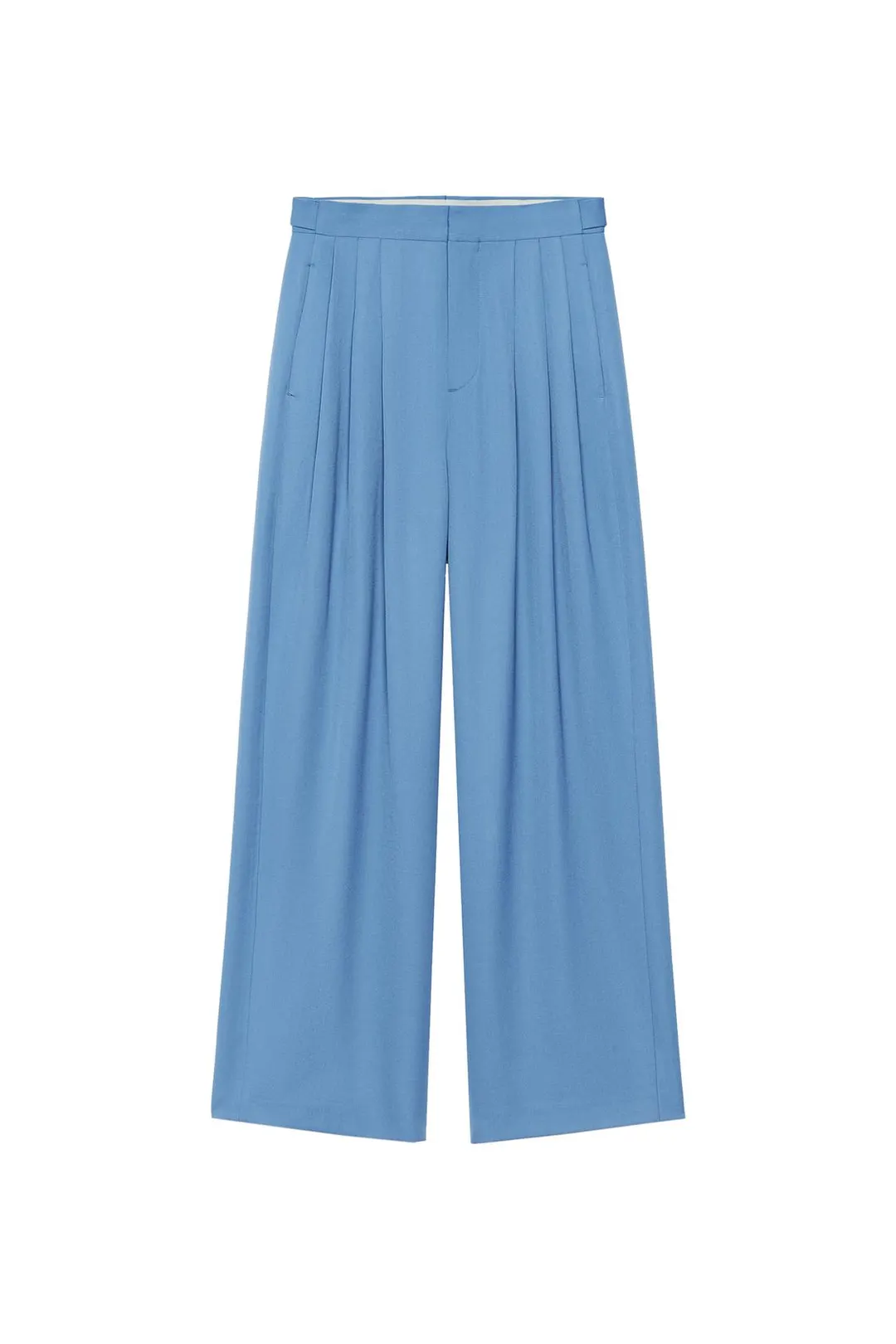 Костюмные брюки свободного кроя со складками, Zara